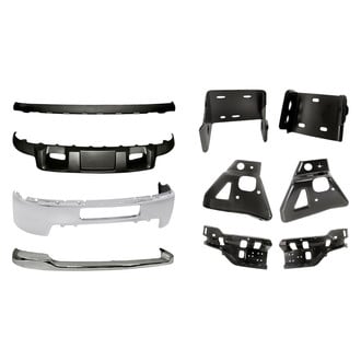 Replacement - 10-Piece (Front Bumper Face Bar, Front Lower Bumper Air Deflector, Front Lower Bumper Valance, Front Bumper Impact Bar Bracket, Front Support Bracket, Front Upper Bumper Cover) (Standard Line)