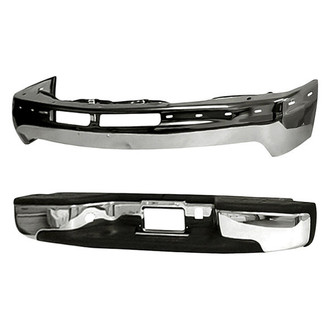 Replacement - 2-Piece (Front Bumper Face Bar, Rear Step Bumper Assembly) (Standard Line)