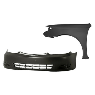 Replacement - 2-Piece (Front Bumper Cover, Front Driver Side Fender) (Standard Line)