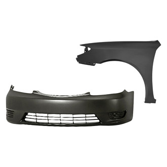Replacement - 2-Piece (Front Bumper Cover, Front Driver Side Fender) (Standard Line)