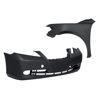 Replacement - 2-Piece (Front Bumper Cover, Front Driver Side Fender) (Standard Line)