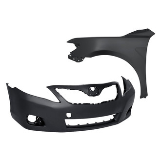 Replacement - 2-Piece (Front Bumper Cover, Front Driver Side Fender) (CAPA Certified)