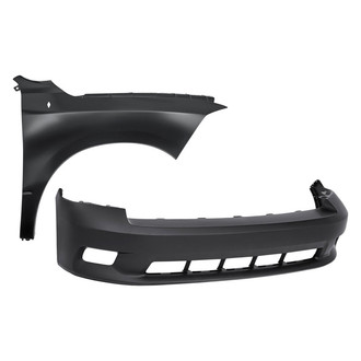 Replacement - 2-Piece (Front Bumper Cover, Front Passenger Side Fender) (Standard Line)