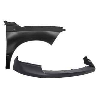 Replacement - 2-Piece (Front Upper Bumper Cover, Front Passenger Side Fender)