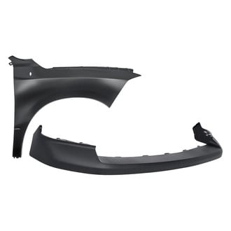 Replacement - 2-Piece (Front Upper Bumper Cover, Front Passenger Side Fender) (CAPA Certified)