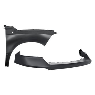 Replacement - 2-Piece (Front Upper Bumper Cover, Front Passenger Side Fender) (CAPA Certified)