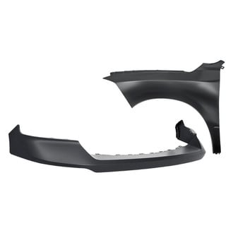 Replacement - 2-Piece (Front Upper Bumper Cover, Front Driver Side Fender)