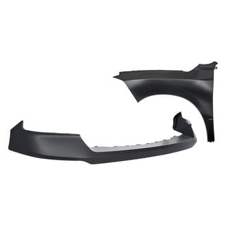 Replacement - 2-Piece (Front Upper Bumper Cover, Front Driver Side Fender) (CAPA Certified)