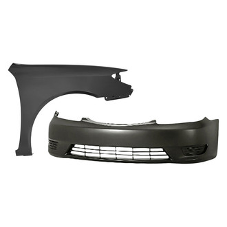 Replacement - 2-Piece (Front Bumper Cover, Front Passenger Side Fender) (Standard Line)