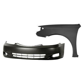 Replacement - 2-Piece (Front Bumper Cover, Front Driver Side Fender) (Standard Line)
