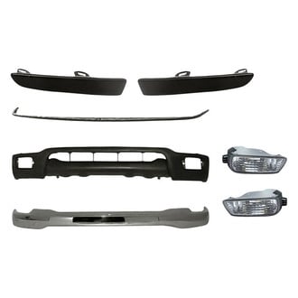 Replacement - 7-Piece (Front Bumper Face Bar, Front Bumper Valance, Front Upper and Lower Inner and Outer Bumper Filler, Front Driver and Passenger Side Turn Signal/Parking Light) (Standard Line)