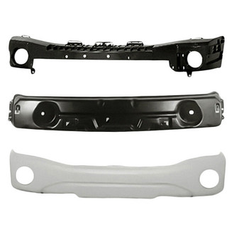 Replacement - 3-Piece (Front Bumper Cover, Front Bumper Cover Reinforcement, Front Bumper Absorber) (Standard Line)