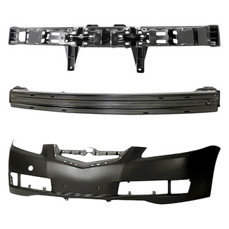 Replacement - 3-Piece (Front Bumper Cover, Front Bumper Reinforcement, Front Bumper Absorber) (Standard Line)