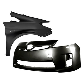 Replacement - 2-Piece (Front Bumper Cover, Front Passenger Side Fender) (CAPA Certified)
