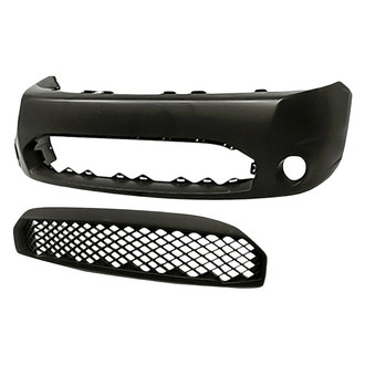 Replacement - 2-Piece (Front Bumper Cover, Front Bumper Grille) (CAPA Certified)