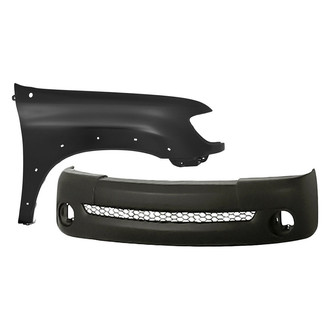 Replacement - 2-Piece (Front Bumper Cover, Front Passenger Side Fender) (Standard Line)