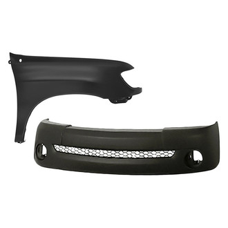 Replacement - 2-Piece (Front Bumper Cover, Front Passenger Side Fender) (Standard Line)