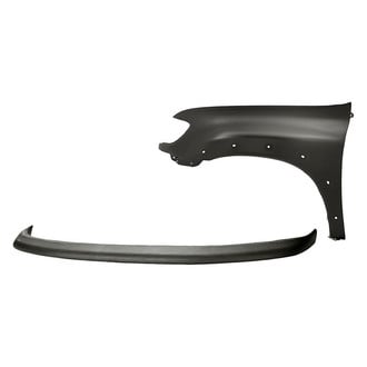 Replacement - 2-Piece (Front Upper Bumper Cover, Front Driver Side Fender) (Standard Line)
