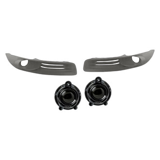 Replacement - 4-Piece (Driver and Passenger Side Fog Light, Front Inner and Outer Fog Light Bezel) (Standard Line)
