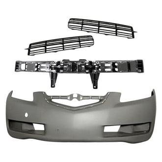 Replacement - 4-Piece (Front Bumper Cover, Front Inner and Outer Fog Light Cover, Front Bumper Absorber) (Standard Line)
