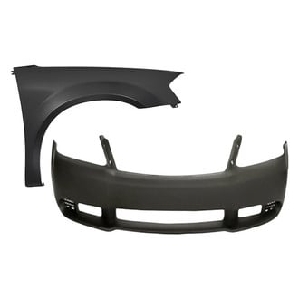 Replacement - 2-Piece (Front Bumper Cover, Front Passenger Side Fender) (Standard Line)
