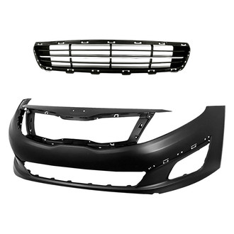 Replacement - 2-Piece (Front Bumper Cover, Front Bumper Grille) (Standard Line)
