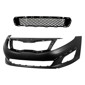 Replacement - 2-Piece (Front Bumper Cover, Front Bumper Grille) (Standard Line)
