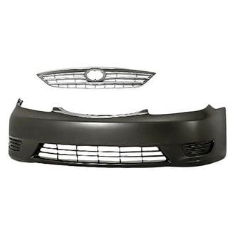 Replacement - 2-Piece (Front Bumper Cover, Grille)