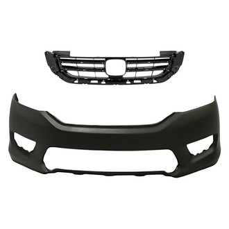 Replacement - 2-Piece (Front Bumper Cover, Grille) (CAPA Certified)