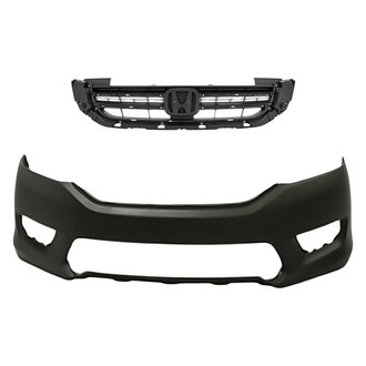 Replacement - 2-Piece (Front Bumper Cover, Grille) (CAPA Certified)