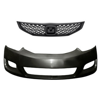Replacement - 2-Piece (Front Bumper Cover, Grille) (CAPA Certified)