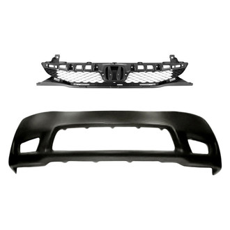 Replacement - 2-Piece (Front Bumper Cover, Grille) (CAPA Certified)