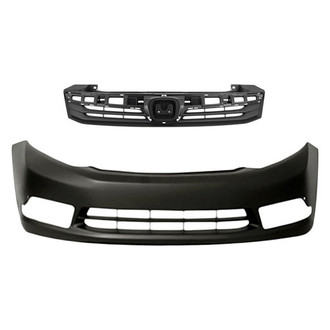 Replacement - 2-Piece (Front Bumper Cover, Grille) (CAPA Certified)