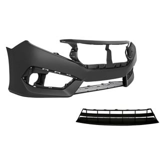 Replacement - 2-Piece (Front Bumper Cover, Front Bumper Grille) (CAPA Certified)