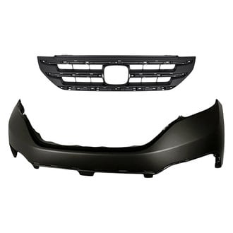 Replacement - 2-Piece (Front Upper Bumper Cover, Grille) (CAPA Certified)