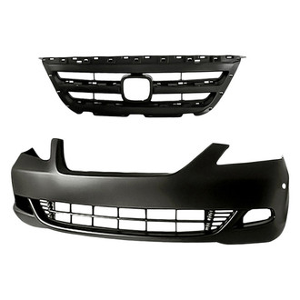 Replacement - 2-Piece (Front Bumper Cover, Grille) (Standard Line)