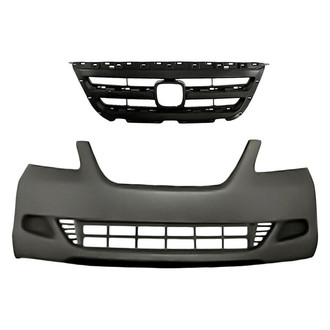 Replacement - 2-Piece (Front Bumper Cover, Grille) (Standard Line)