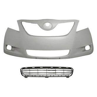 Replacement - 2-Piece (Front Bumper Cover, Front Lower Bumper Grille) (Standard Line)