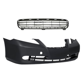Replacement - 2-Piece (Front Bumper Cover, Front Lower Bumper Grille) (Standard Line)