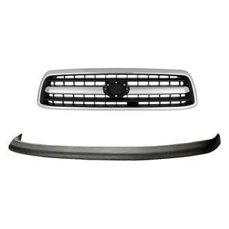 Replacement - 2-Piece (Front Upper Bumper Cover, Grille) (Standard Line)