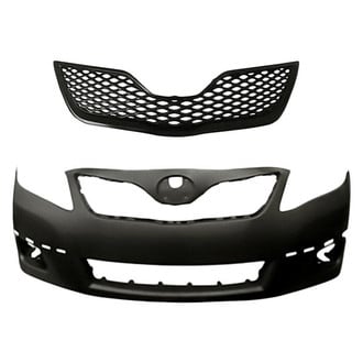 Replacement - 2-Piece (Front Bumper Cover, Grille)