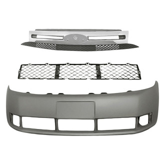Replacement - 3-Piece (Front Bumper Cover, Grille, Front Bumper Grille) (Standard Line)