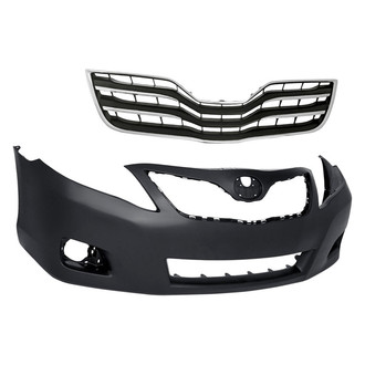 Replacement - 2-Piece (Front Bumper Cover, Grille) (Standard Line)