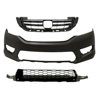 Replacement - 3-Piece (Front Bumper Cover, Grille, Front Bumper Grille) (CAPA Certified)