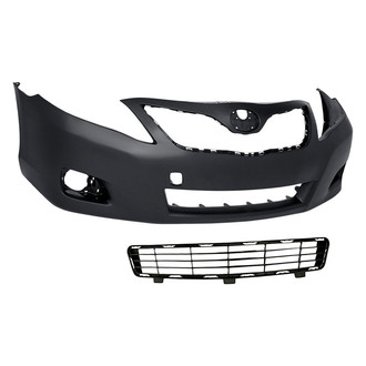 Replacement - 2-Piece (Front Bumper Cover, Front Lower Bumper Grille) (Standard Line)