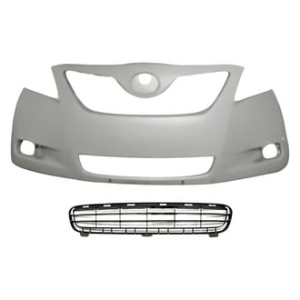 Replacement - 2-Piece (Front Bumper Cover, Front Lower Bumper Grille) (CAPA Certified)