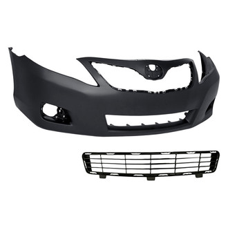 Replacement - 2-Piece (Front Bumper Cover, Front Lower Bumper Grille) (CAPA Certified)