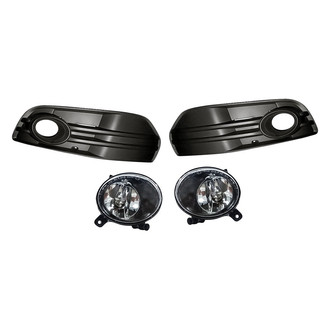 Replacement - 4-Piece (Driver and Passenger Side Fog Light, Front Inner and Outer Fog Light Bezel) (Standard Line)