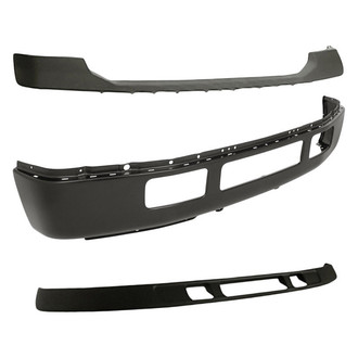 Replacement - 3-Piece (Front Upper Bumper Cover, Front Bumper Face Bar, Front Lower Bumper Valance) (Standard Line)