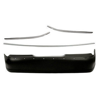 Replacement - 4-Piece (Rear Bumper Cover, Rear Center Driver Side Passenger Side Bumper Impact Strip) (Standard Line)